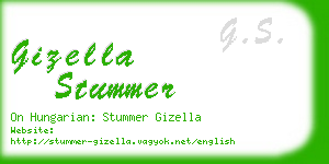 gizella stummer business card